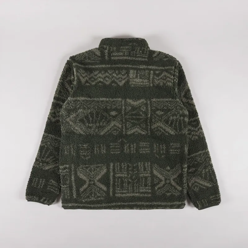 Columbia Rugged Ridge Sherpa Half Zip Fleece Greenscape Deschutes Days-1