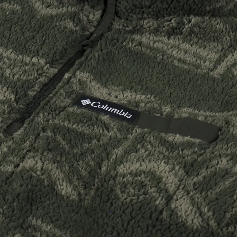 Columbia Rugged Ridge Sherpa Half Zip Fleece Greenscape Deschutes Days-5