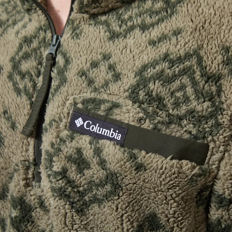 Columbia Rugged Ridge Sherpa Half Zip Fleece Stone Green Greenscape-5