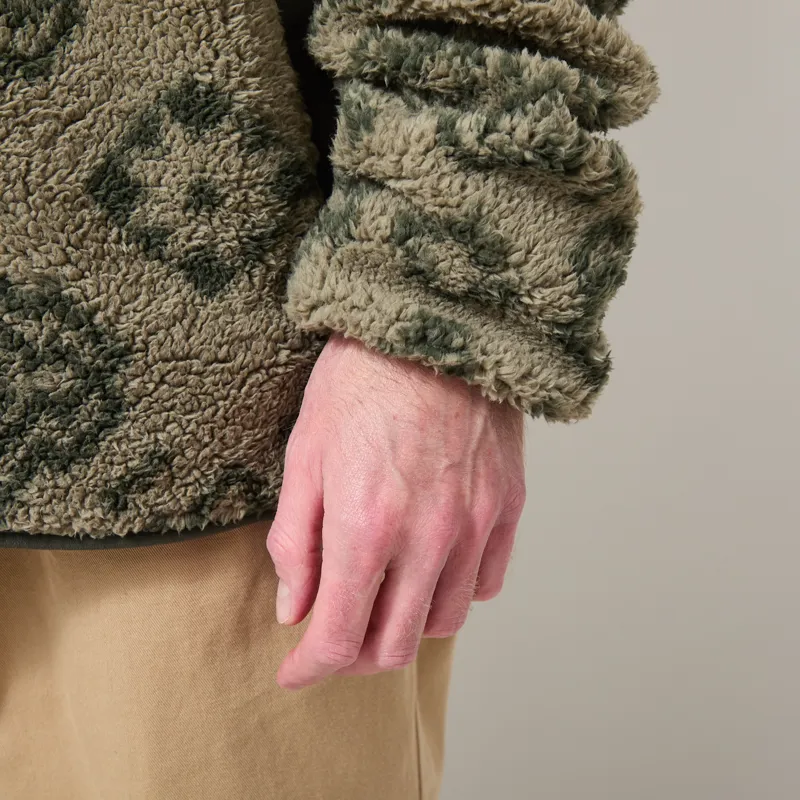 Columbia Rugged Ridge Sherpa Half Zip Fleece Stone Green Greenscape-7