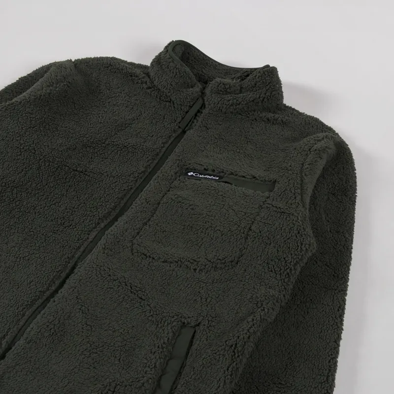 Columbia Rugged Ridge Sherpa Full Zip Fleece Greenscape-2