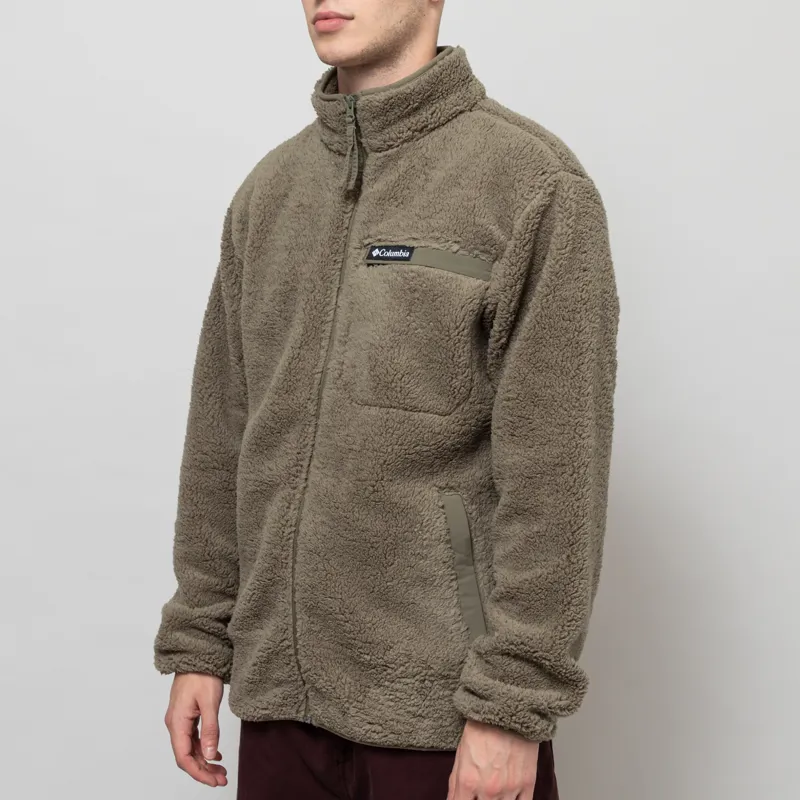 Columbia Rugged Ridge Sherpa Full Zip Fleece Stone Green-1