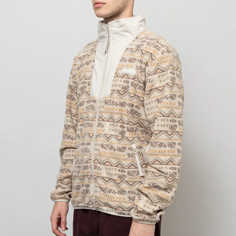 Columbia Sequoia Grove Printed Full Zip Fleece Dark Stone Horizons-1