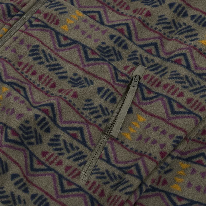 Columbia Sequoia Grove Printed Full Zip Fleece Stone Green Horizons-6