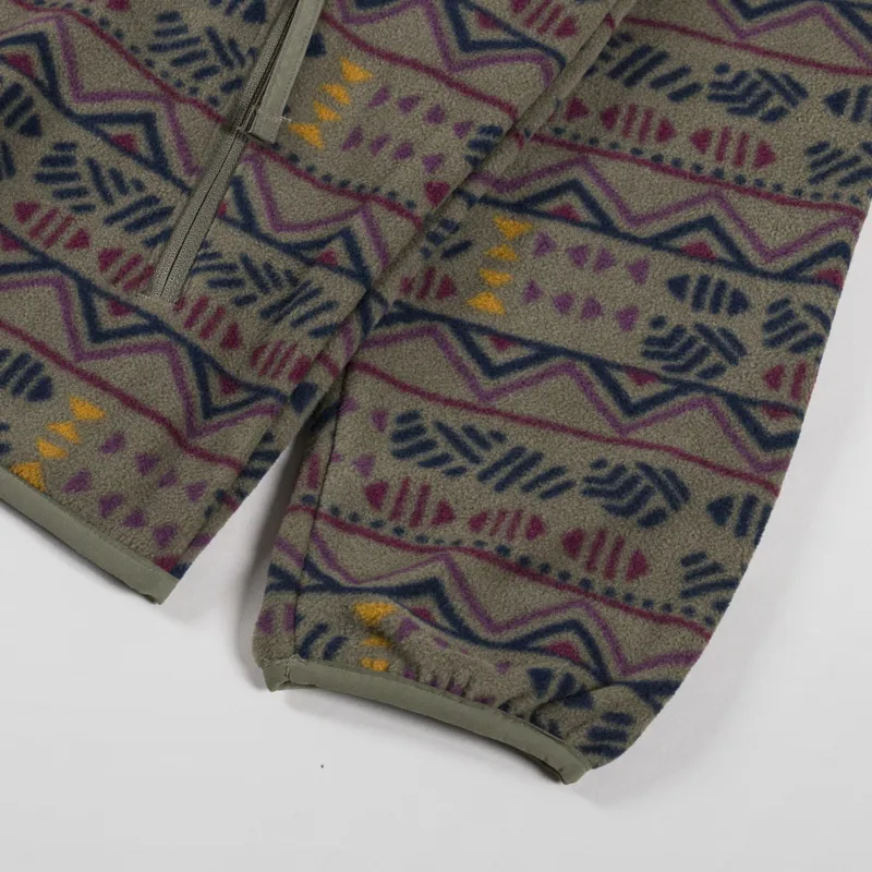 Columbia Sequoia Grove Printed Full Zip Fleece Stone Green Horizons-7