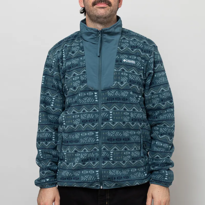 Columbia Sequoia Grove Printed Full Zip Fleece Everblue Horizons