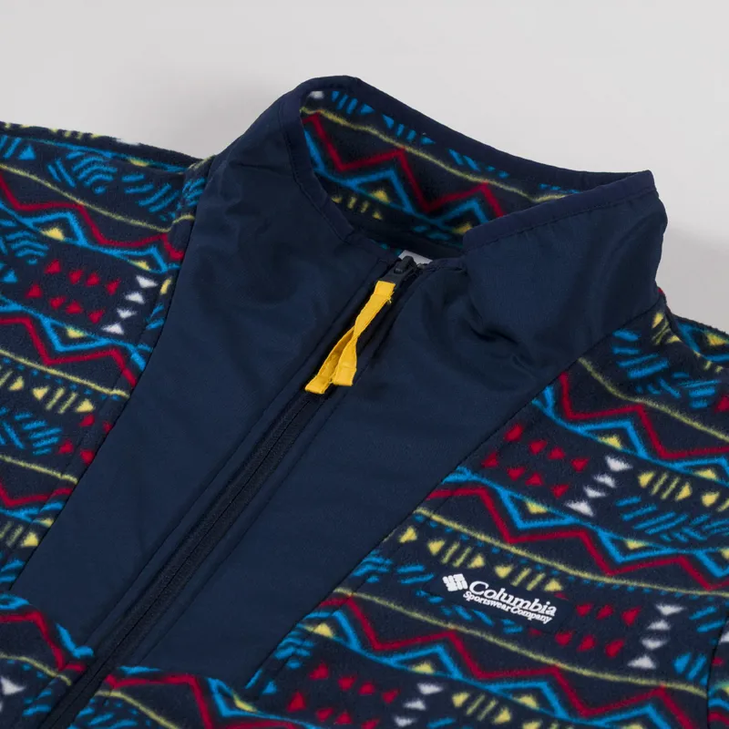 Columbia Sequoia Grove Printed Full Zip Fleece Collegiate Navy-4