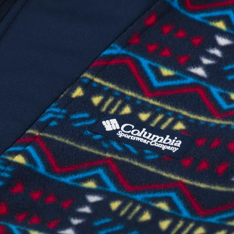 Columbia Sequoia Grove Printed Full Zip Fleece Collegiate Navy-5