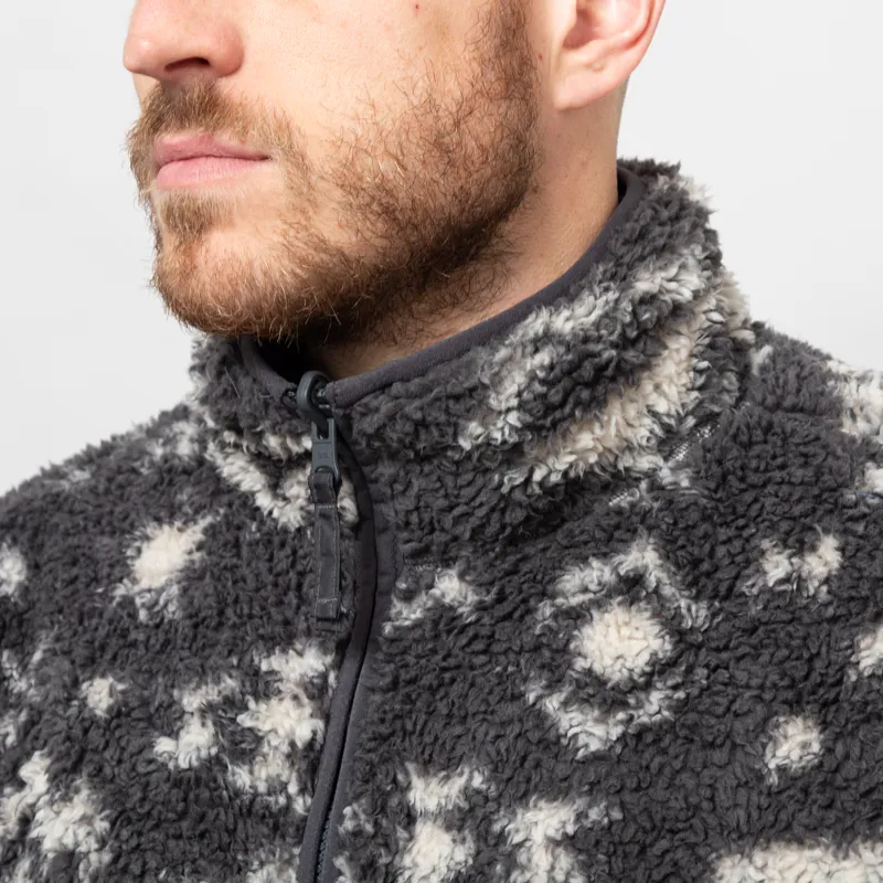 Columbia Winter Pass Reversible Sherpa Fleece Jacket Shark Peaked Tonal-9