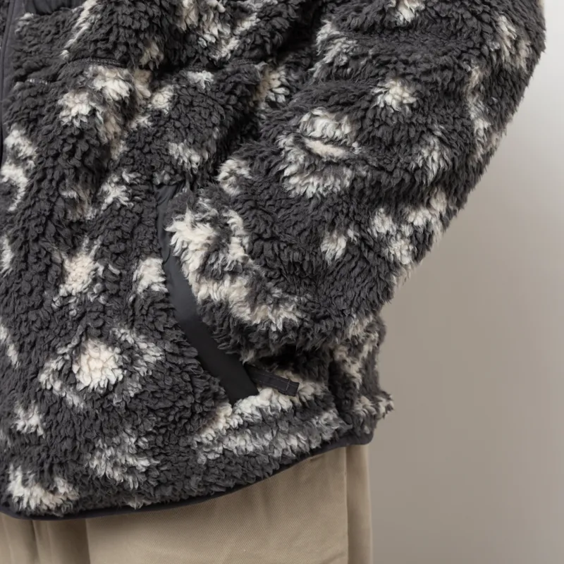 Columbia Winter Pass Reversible Sherpa Fleece Jacket Shark Peaked Tonal-7