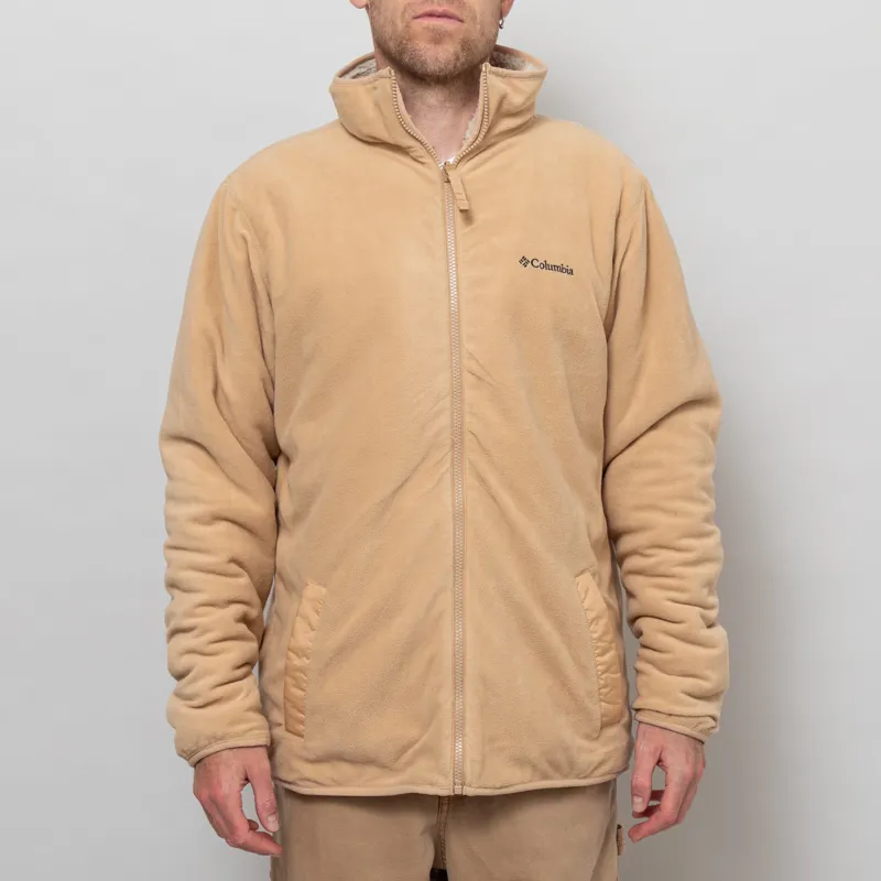 Columbia Winter Pass Reversible Sherpa Fleece Jacket Canoe Dark Stone-1