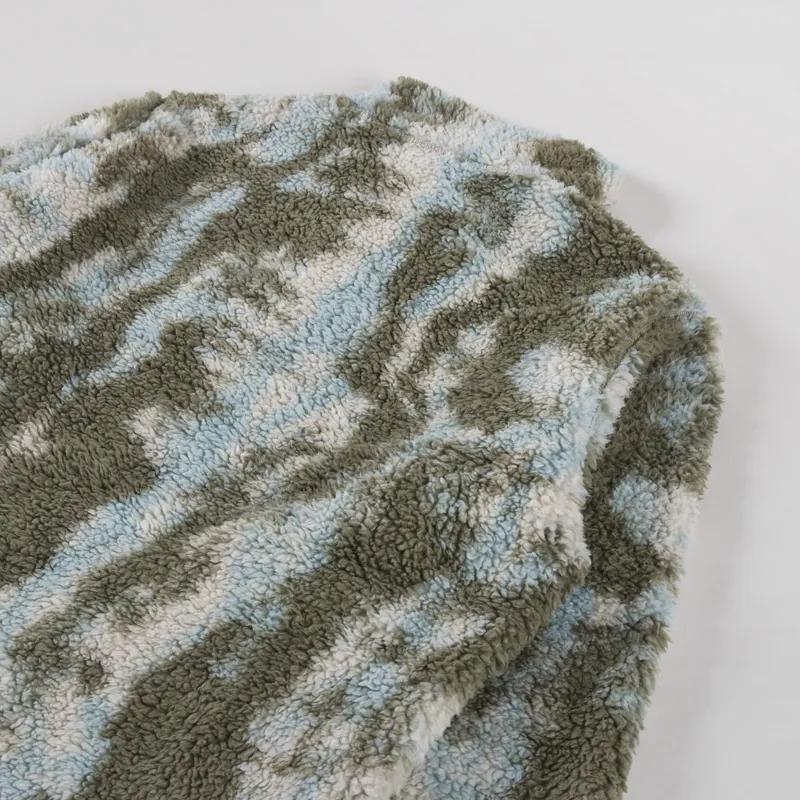 Columbia Winter Pass Reversible Sherpa Fleece Jacket Stone Green Tracks-6