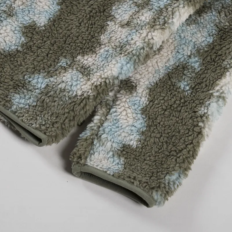 Columbia Winter Pass Reversible Sherpa Fleece Jacket Stone Green Tracks-12