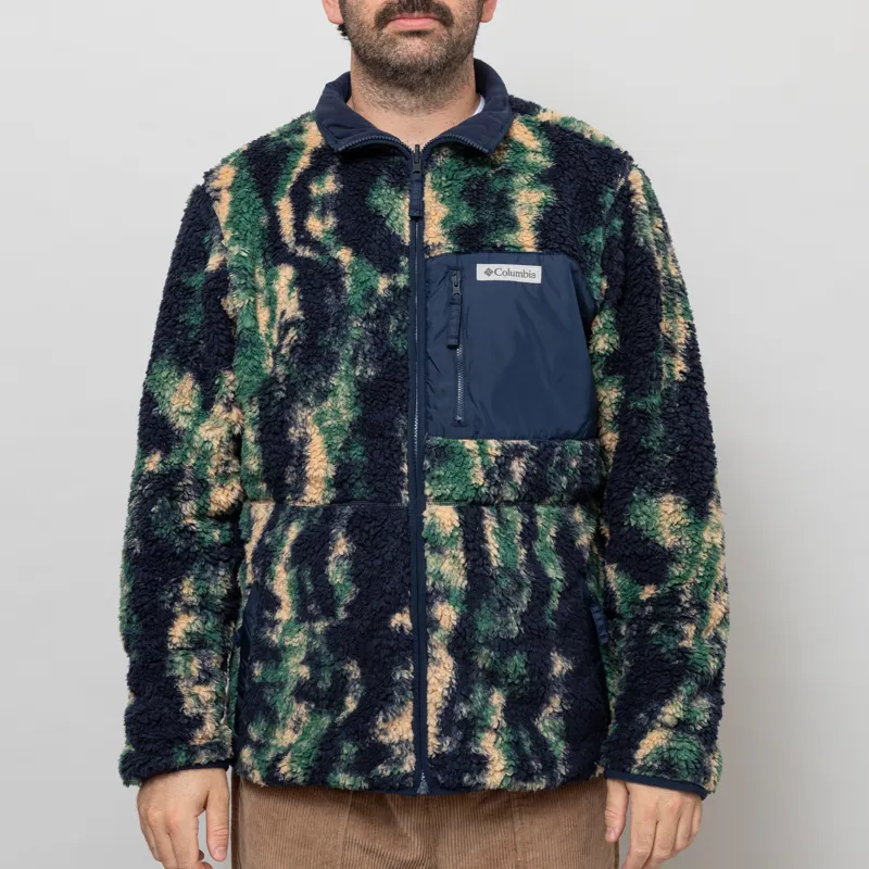 Columbia Winter Pass Reversible Sherpa Fleece Jacket Collegiate Navy