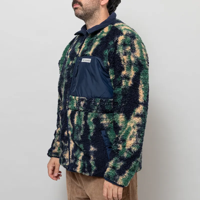 Columbia Winter Pass Reversible Sherpa Fleece Jacket Collegiate Navy-1