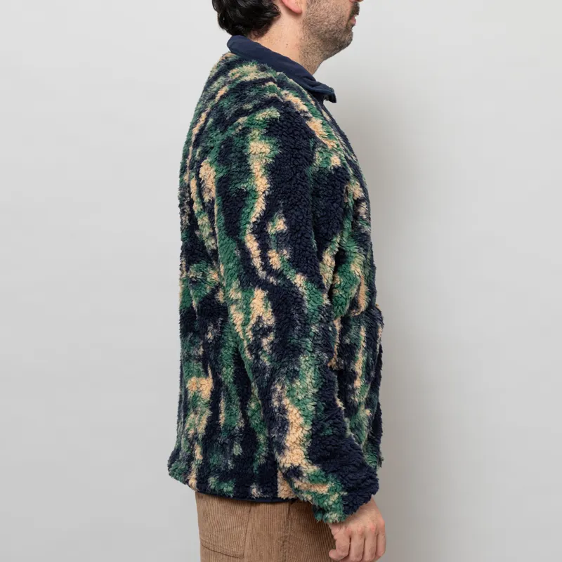 Columbia Winter Pass Reversible Sherpa Fleece Jacket Collegiate Navy-4