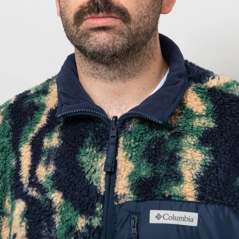 Columbia Winter Pass Reversible Sherpa Fleece Jacket Collegiate Navy-6