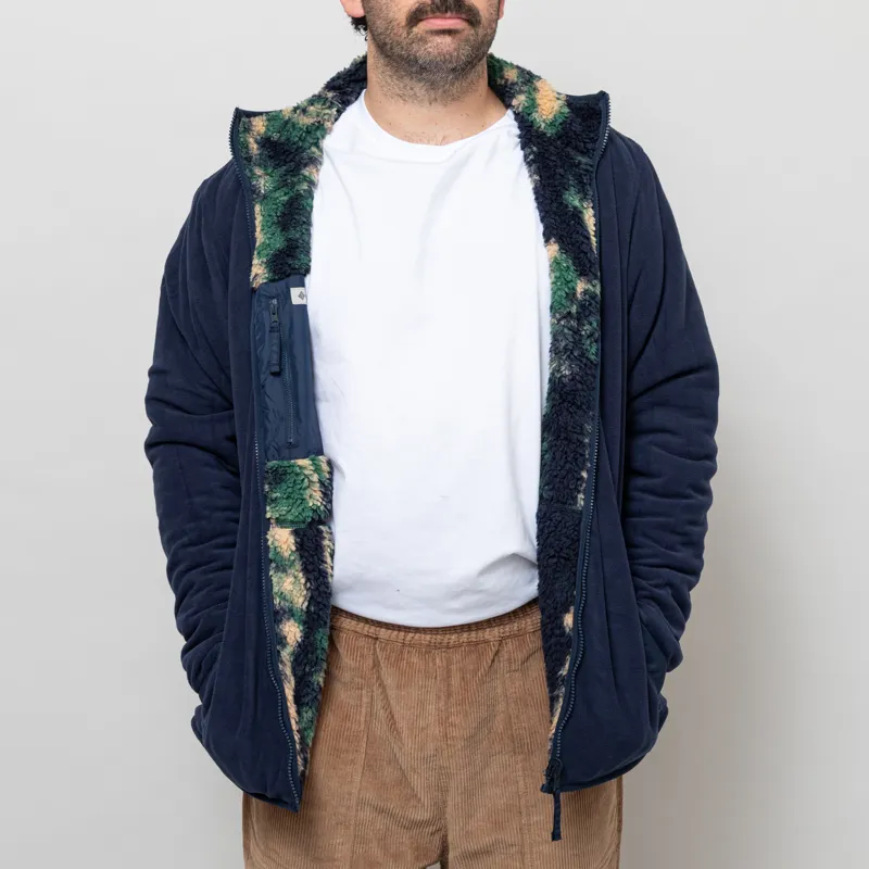 Columbia Winter Pass Reversible Sherpa Fleece Jacket Collegiate Navy-10