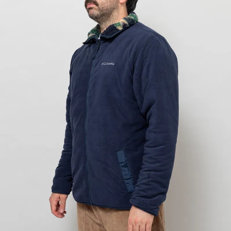 Columbia Winter Pass Reversible Sherpa Fleece Jacket Collegiate Navy-11