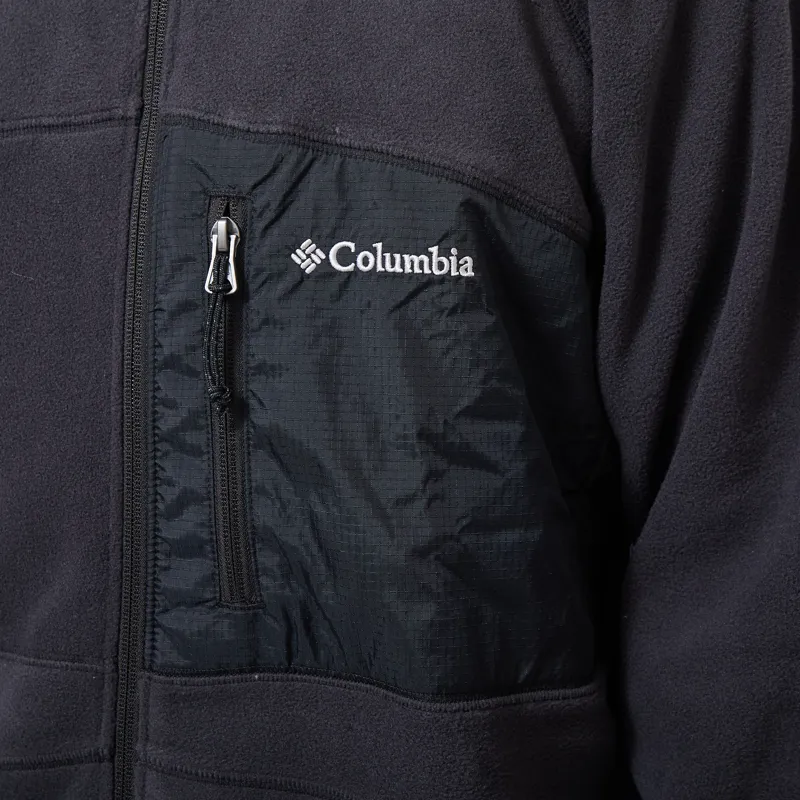 Columbia Fast Trek Overlay Full Zip Fleece Black-4