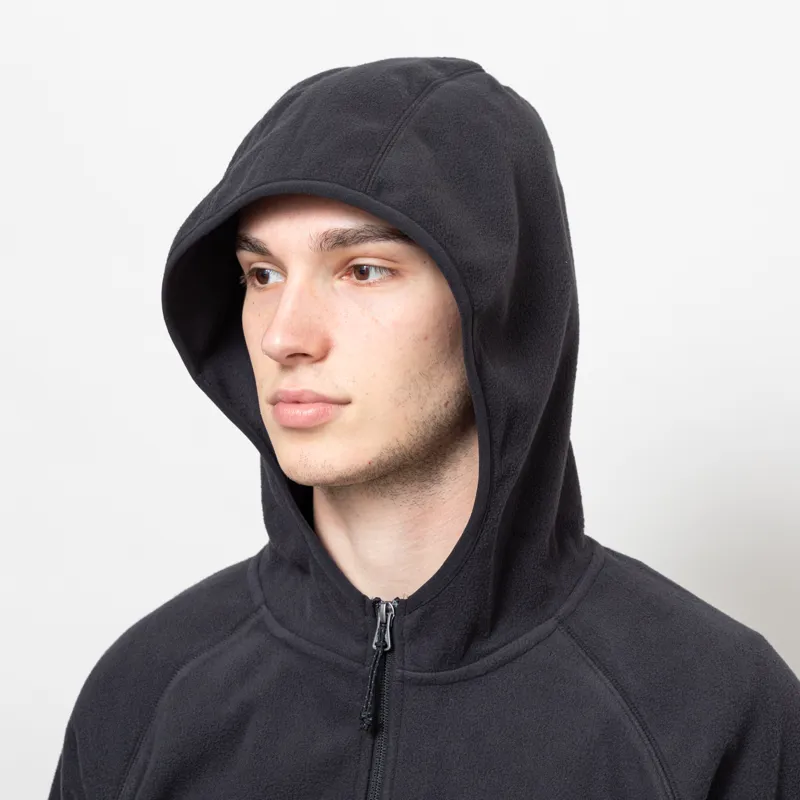 Columbia Fast Trek Overlay Hooded Fleece Jacket Black-5