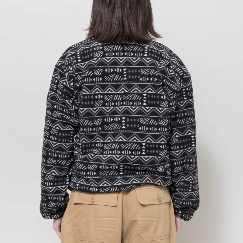 Columbia Womens Sequoia Grove Printed Half Zip Fleece Black Horizons-2