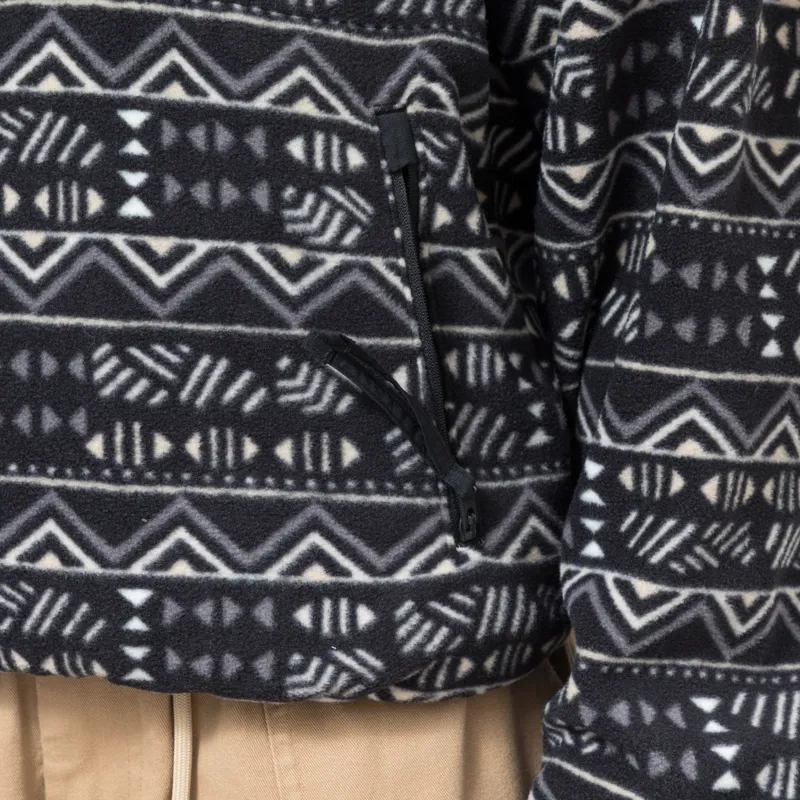 Columbia Womens Sequoia Grove Printed Half Zip Fleece Black Horizons-7