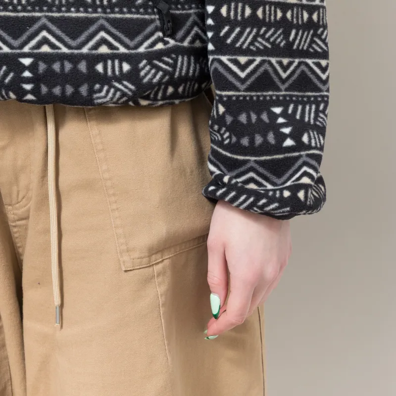 Columbia Womens Sequoia Grove Printed Half Zip Fleece Black Horizons-5