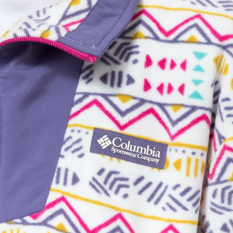 Columbia Womens Sequoia Grove Printed Half Zip Fleece Sea Salt Horizons-4