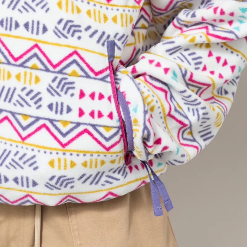 Columbia Womens Sequoia Grove Printed Half Zip Fleece Sea Salt Horizons-5