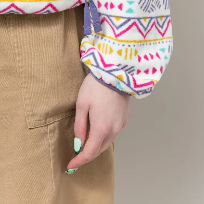 Columbia Womens Sequoia Grove Printed Half Zip Fleece Sea Salt Horizons-6