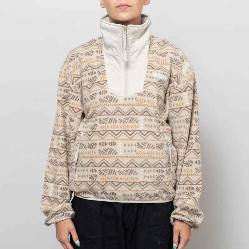 Columbia Womens Sequoia Grove Printed Half Zip Fleece Dark Stone Horizons