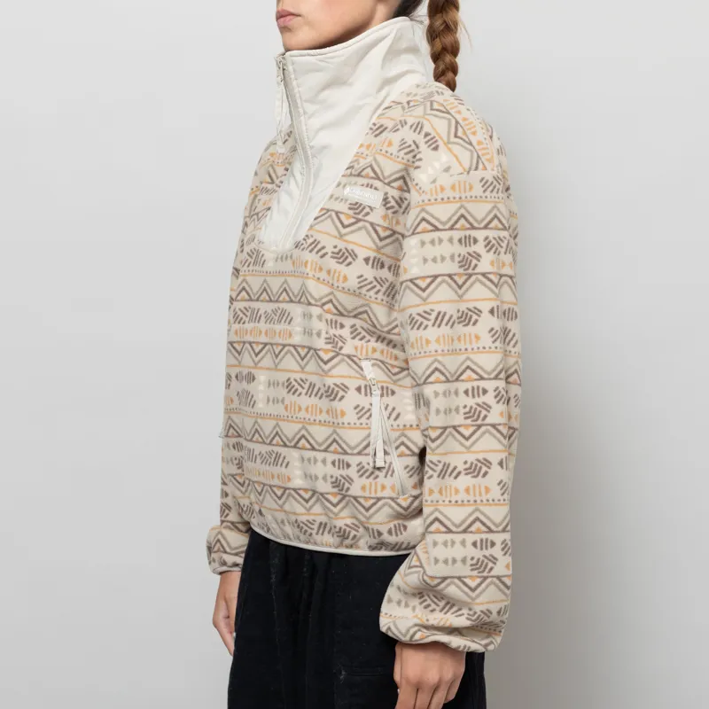 Columbia Womens Sequoia Grove Printed Half Zip Fleece Dark Stone Horizons-2