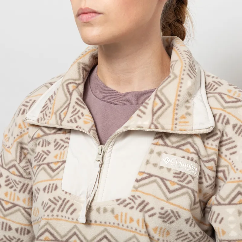 Columbia Womens Sequoia Grove Printed Half Zip Fleece Dark Stone Horizons-7