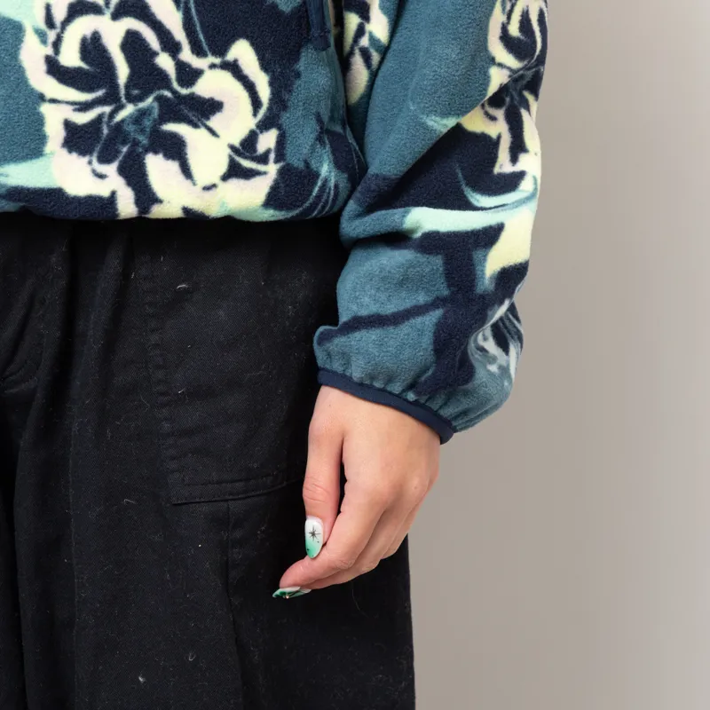 Columbia Womens Sequoia Grove Printed Half Zip Fleece Everblue Blossoming-9