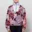 Columbia Womens Sequoia Grove Printed Half Zip Fleece Shale Purple Blossoming