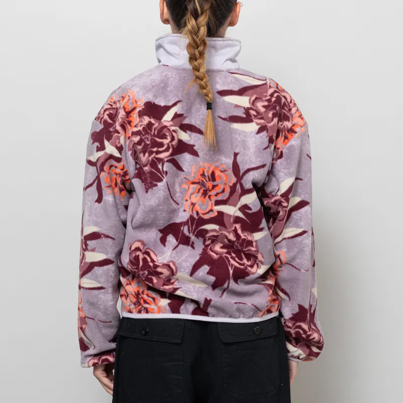 Columbia Womens Sequoia Grove Printed Half Zip Fleece Shale Purple Blossoming-4