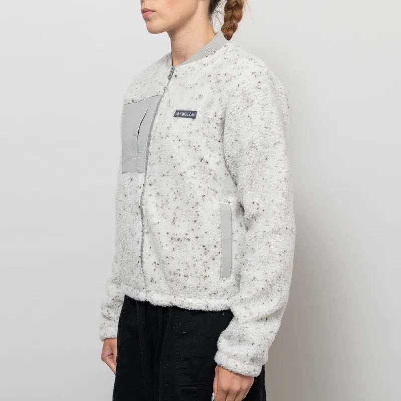 Columbia Womens Stella Path Fleece Bomber Jacket Dark Stone Flint Grey-1