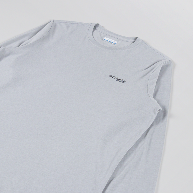 Columbia PFG Uncharted Graphic Long Sleeve Technical T Shirt Cool Grey Redfish-3