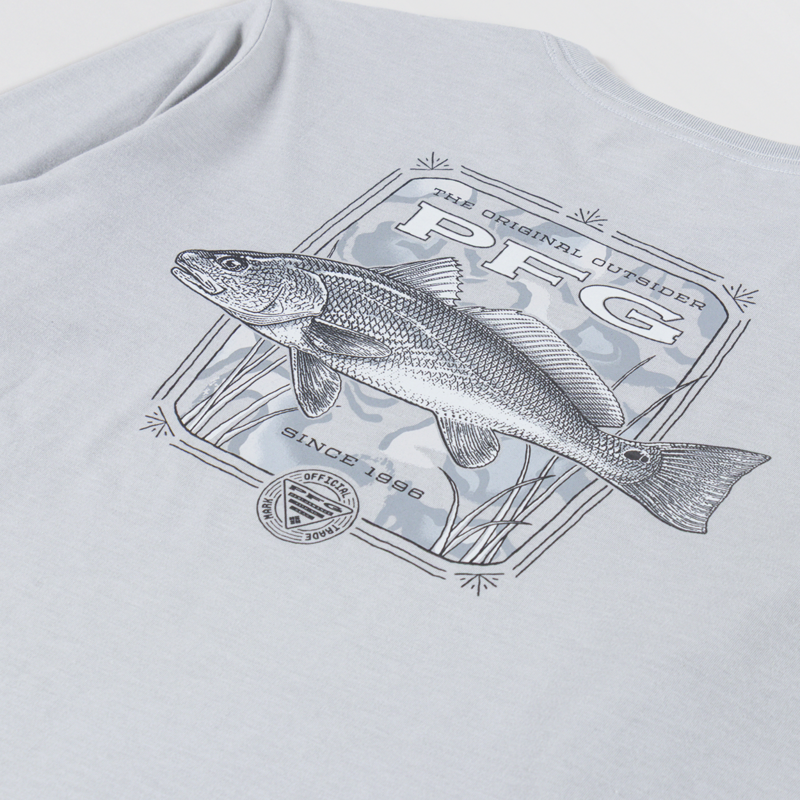 Columbia PFG Uncharted Graphic Long Sleeve Technical T Shirt Cool Grey Redfish-4