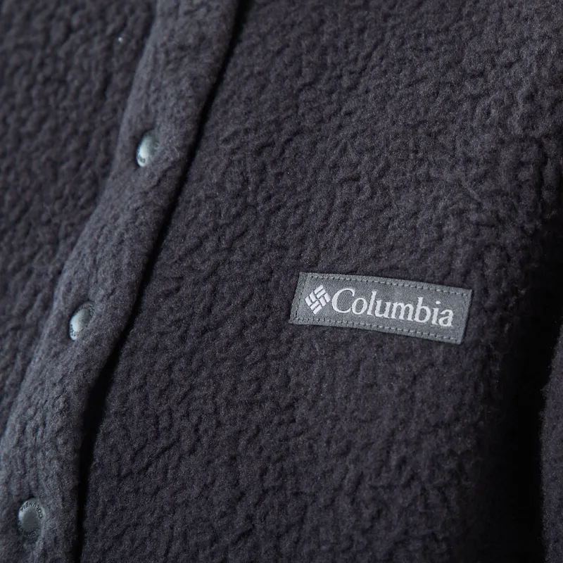 Columbia Womens Ridge Pebbled Half Snap Fleece Black-4