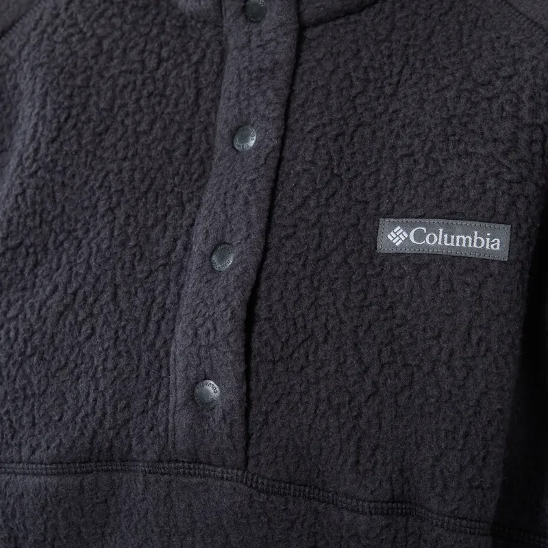 Columbia Womens Ridge Pebbled Half Snap Fleece Black-5