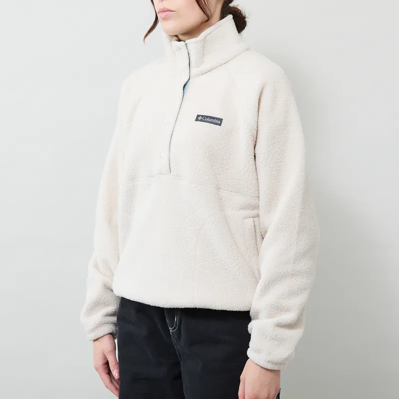 Columbia Womens Ridge Pebbled Half Snap Fleece Dark Stone-1