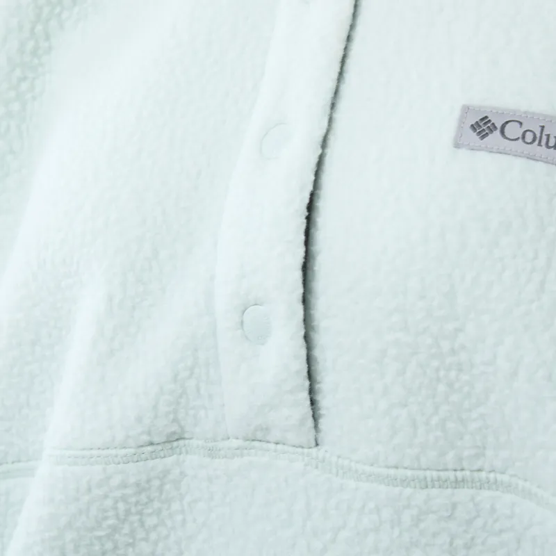 Columbia Womens Ridge Pebbled Half Snap Fleece Tea Light Sedona Sage-4