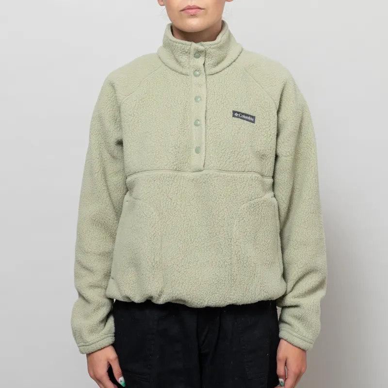 Columbia Womens Ridge Pebbled Half Snap Fleece Safari