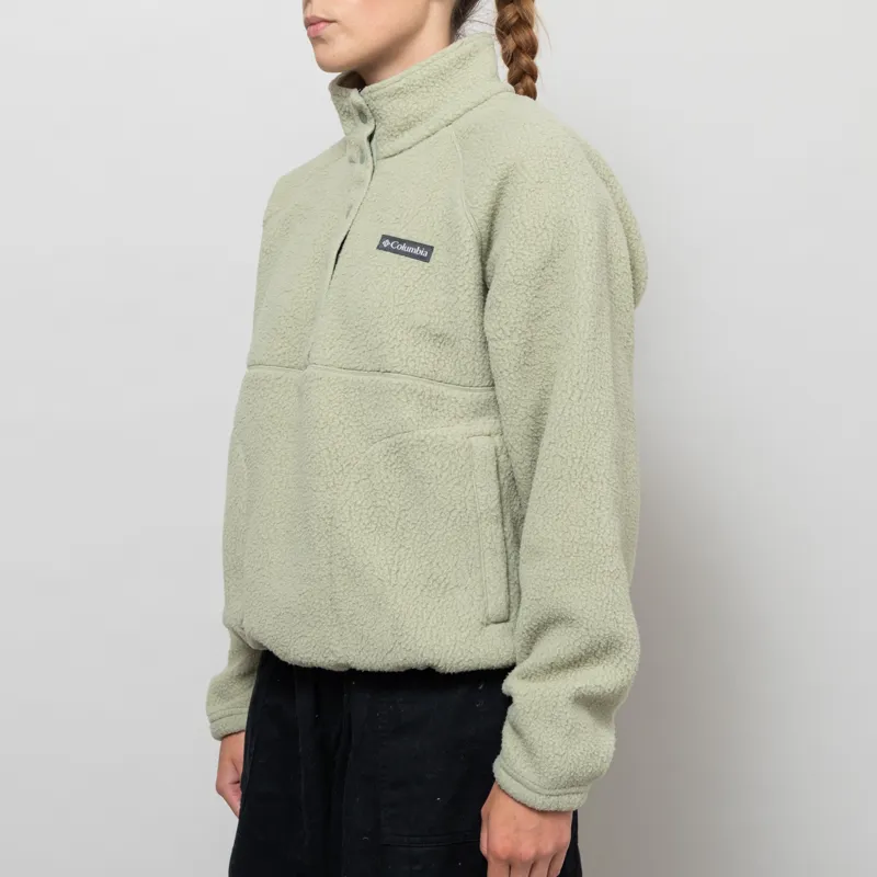 Columbia Womens Ridge Pebbled Half Snap Fleece Safari-1