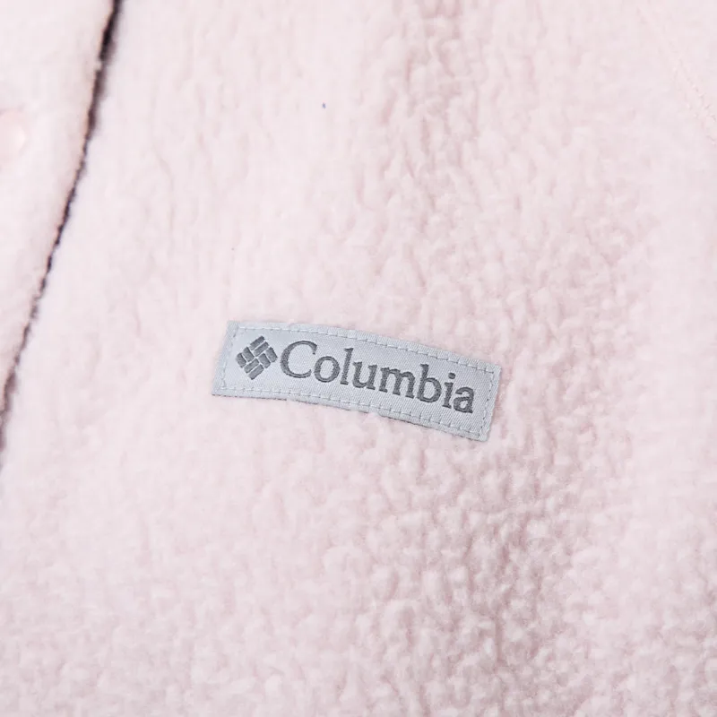 Columbia Womens Ridge Pebbled Half Snap Fleece Mineral Pink Moonvista-5