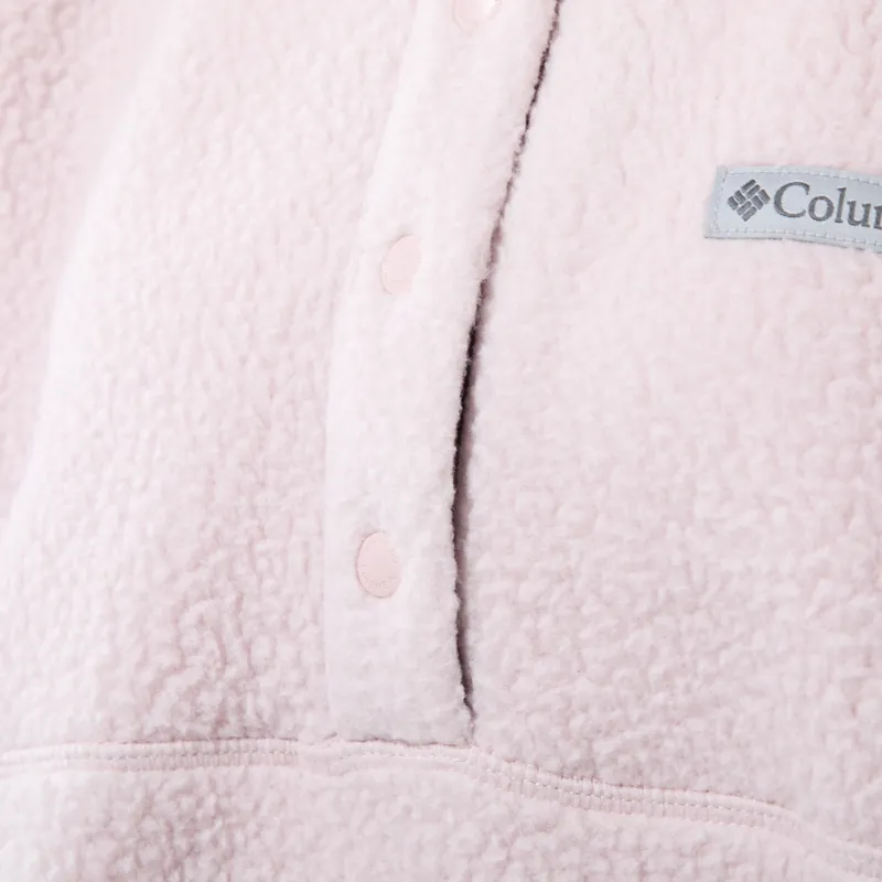 Columbia Womens Ridge Pebbled Half Snap Fleece Mineral Pink Moonvista-4