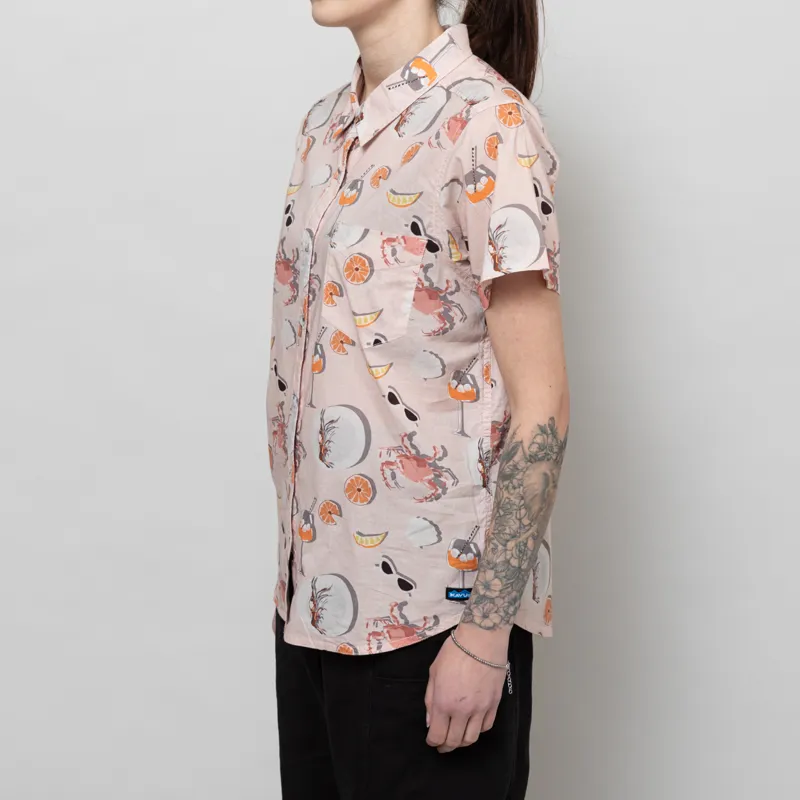 Kavu Womens Girl Party Shirt Crabs N Cocktails-1