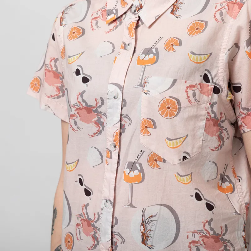 Kavu Womens Girl Party Shirt Crabs N Cocktails-6